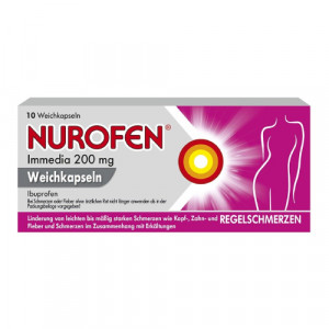 Produktbild von NUROFEN Immedia 200 mg Weichkapseln