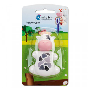 Produktbild von MIRADENT Zahnbürstenhalter Funny Kuh