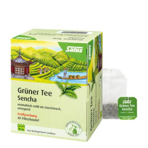 Produktbild von GRÜNER TEE Bio Salus Filterbeutel Großpackung