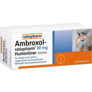 Produktbild von AMBROXOL-ratiopharm 30 mg Hustenlöser Tabletten