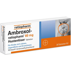 Produktbild von AMBROXOL-ratiopharm 60 mg Hustenlöser Tabletten