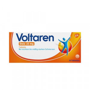 Produktbild von VOLTAREN Dolo 25 mg überzogene Tabletten