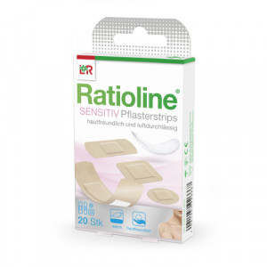 Produktbild von RATIOLINE sensitive Pflasterstrips in 4 Größen