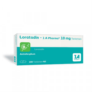 Produktbild von LORATADIN-1A Pharma Tabletten