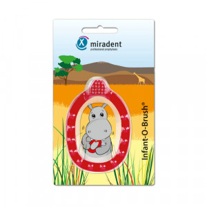 Produktbild von MIRADENT Kinder-Lernzahnbürste Infant-O-Brush rot