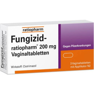 Produktbild von FUNGIZID-ratiopharm 200 mg Vaginaltabletten
