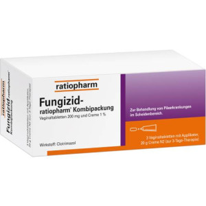 Produktbild von FUNGIZID-ratiopharm 3 Vag.-Tbl.+ 20g Creme
