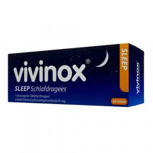 Produktbild von VIVINOX Sleep Schlafdragees überzogene Tab.
