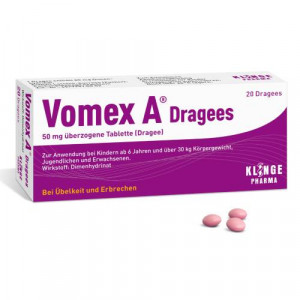 Produktbild von VOMEX A Dragees 50 mg überzogene Tabletten