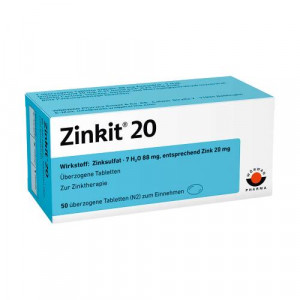 Produktbild von ZINKIT 20 überzogene Tabletten