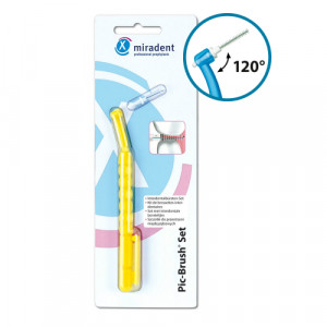Produktbild von MIRADENT Interd.Pic-Brush Set gelb