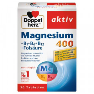 Produktbild von DOPPELHERZ Magnesium 400 mg Tabletten