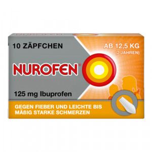 Produktbild von NUROFEN Junior 125 mg Zäpfchen