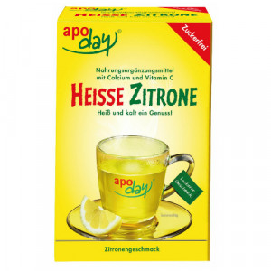Produktbild von APODAY heiße Zitrone Vit.C u.Calcium zuckerfr.Plv.