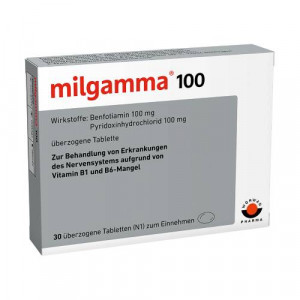 Produktbild von MILGAMMA 100 mg überzogene Tabletten