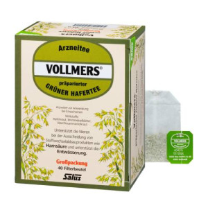 Produktbild von VOLLMERS präparierter grüner Hafertee Filterbeutel
