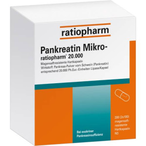 Produktbild von PANKREATIN Mikro-ratio.20.000 magensaftr.Hartkaps.