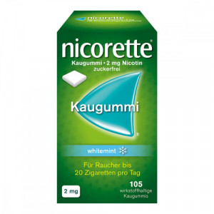 Produktbild von NICORETTE Kaugummi 2 mg whitemint