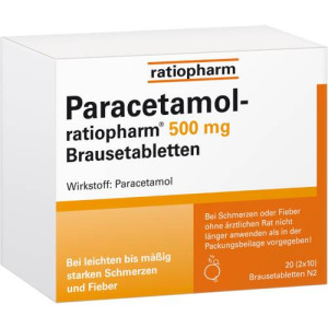 Produktbild von PARACETAMOL-ratiopharm 500 mg Brausetabletten