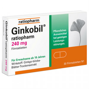 Produktbild von GINKOBIL-ratiopharm 240 mg Filmtabletten