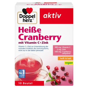 Produktbild von DOPPELHERZ heiße Cranberry m.Vit.C+Zink Granulat