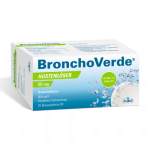 Produktbild von BRONCHOVERDE Hustenlöser 50 mg Brausetabletten