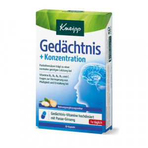 Produktbild von KNEIPP Gedächtnis+Konzentration Kapseln