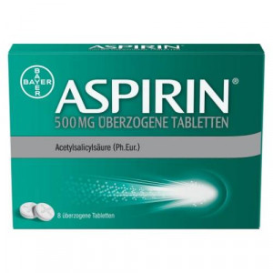 Produktbild von ASPIRIN 500 mg überzogene Tabletten