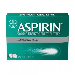 Produktbild von ASPIRIN 500 mg überzogene Tabletten