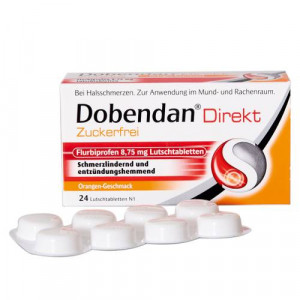 Produktbild von DOBENDAN Direkt zuckerfrei Flurbiprofen 8,75mg Lut