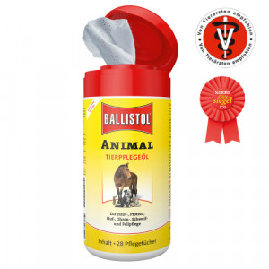 Produktbild von BALLISTOL animal Pflegetücher Spenderbox vet.