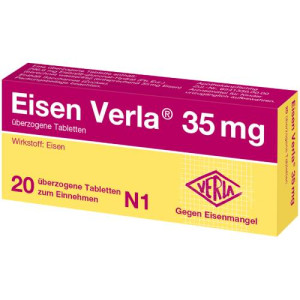 Produktbild von EISEN VERLA 35 mg überzogene Tabletten