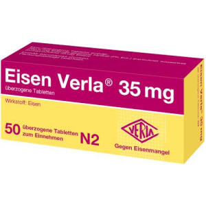 Produktbild von EISEN VERLA 35 mg überzogene Tabletten