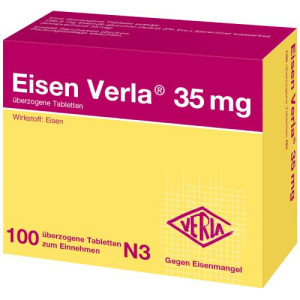 Produktbild von EISEN VERLA 35 mg überzogene Tabletten