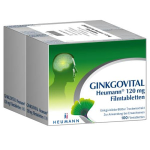 Produktbild von GINKGOVITAL Heumann® 120 mg Filmtabletten