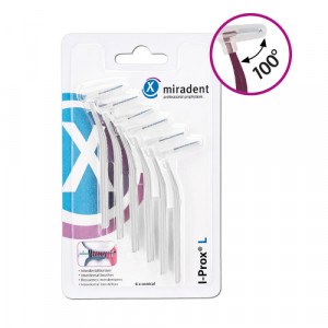 Produktbild von MIRADENT Interdentalbürste I-Prox L 0,6 mm weiß