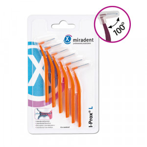 Produktbild von MIRADENT Interdentalbürste I-Prox L 0,8 mm orange