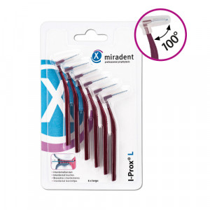 Produktbild von MIRADENT Interdentalbürste I-Prox L 0,8 mm bordea.