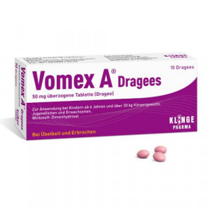 Produktbild von VOMEX A Dragees 50 mg überzogene Tabletten
