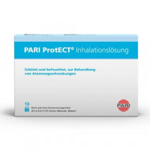 Produktbild von PARI ProtECT Inhalationslösung mit Ectoin Ampullen