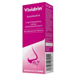 Produktbild von VIVIDRIN Azelastin 1 mg/ml Nasenspray Lösung