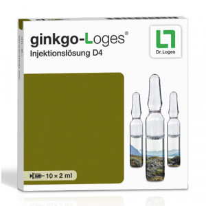 Produktbild von GINKGO-LOGES Injektionslösung D 4 Ampullen