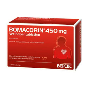 Produktbild von BOMACORIN 450 mg Weißdorntabletten