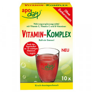 Produktbild von APODAY Vitamin-Komplex Kirsch-Aronia zuckerfr.Plv.
