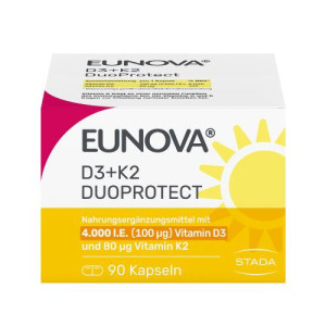 Produktbild von EUNOVA DuoProtect D3+K2 4000 I.E./80 μg Kapseln