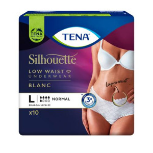 Produktbild von TENA SILHOUETTE Normal L blanc Inkontinenz Pants