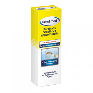 Produktbild von TERBINAFIN Schollmed gegen Fußpilz 10 mg/g Creme