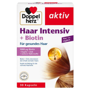 Produktbild von DOPPELHERZ Haar Intensiv+Biotin Kapseln