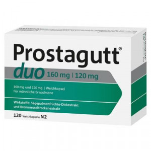 Produktbild von PROSTAGUTT duo 160 mg/120 mg Weichkapseln