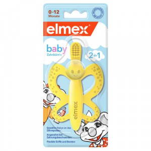 Produktbild von ELMEX Baby Zahnbürste und Beißring